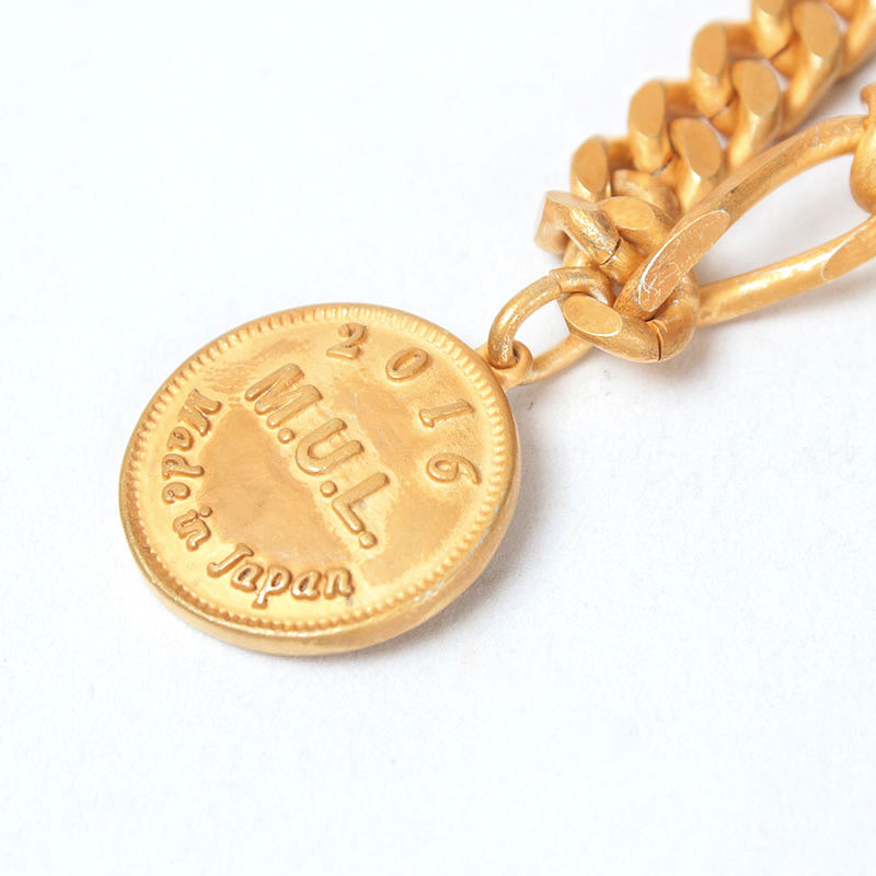 M.U.L. コインチェーンネックレス マットゴールド MULA-027 1st