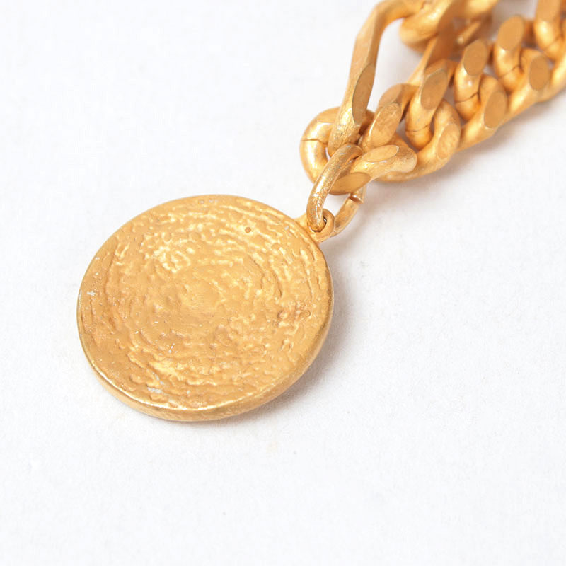 M.U.Lマットゴールド　ネックレス48cm M.U.L. コインチェーンネックレス マットゴールド MULA-027 1st