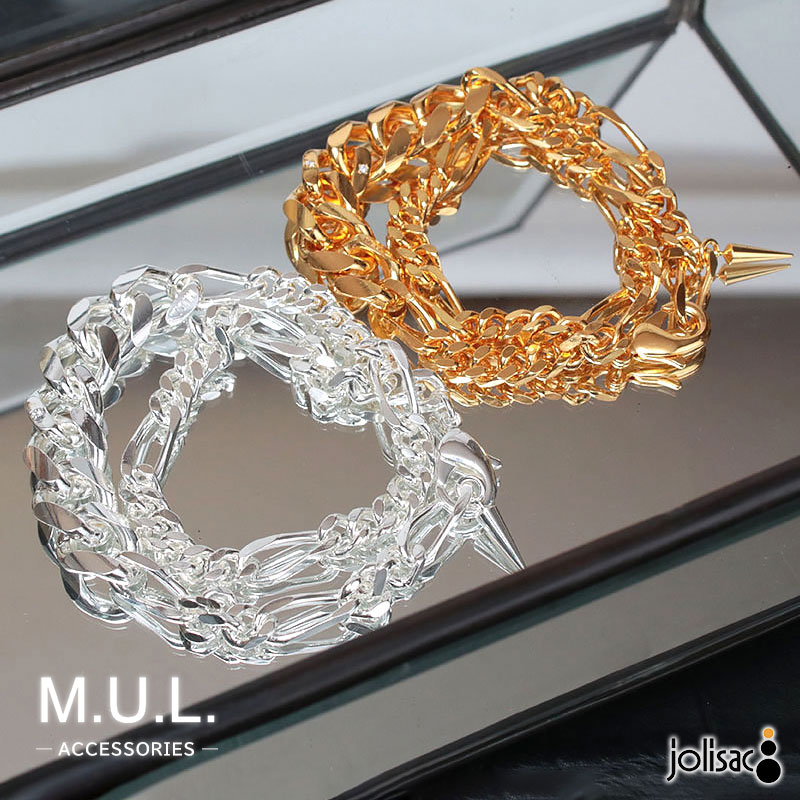 バングル M.U.L. エムユーエル Gチェーン2連セット MULA-058 新品 正規