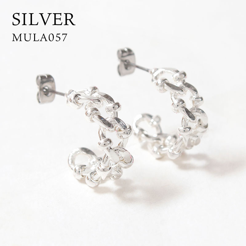 ピアス M.U.L. エムユーエル チェーンモチーフ V2/G MULA-050/057