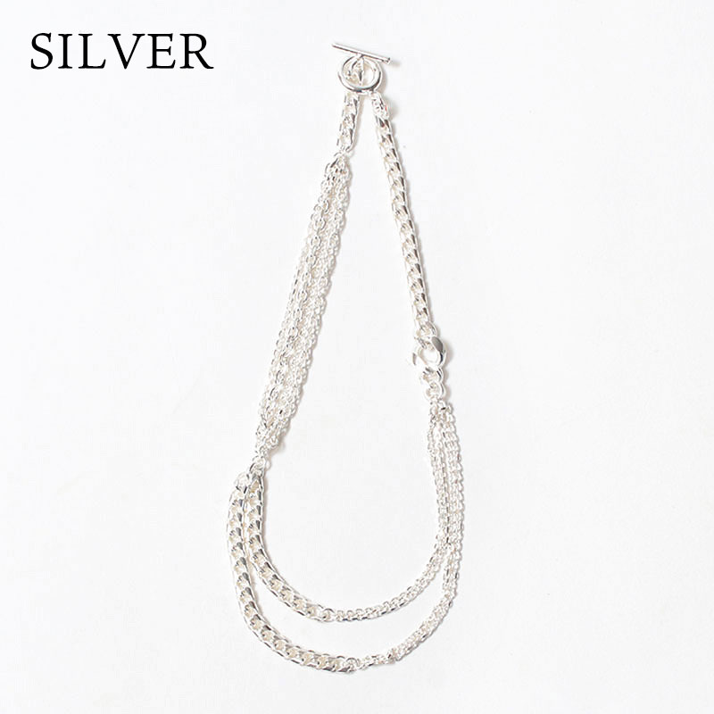 ネックレス M.U.L. エムユーエル MIXチェーンマンテルネックレス 45cm