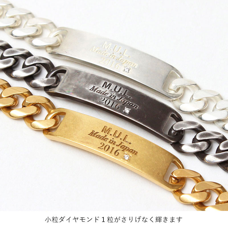 ブレスレット M.U.L. エムユーエル アクセサリー ダイヤモンドダブルB 
