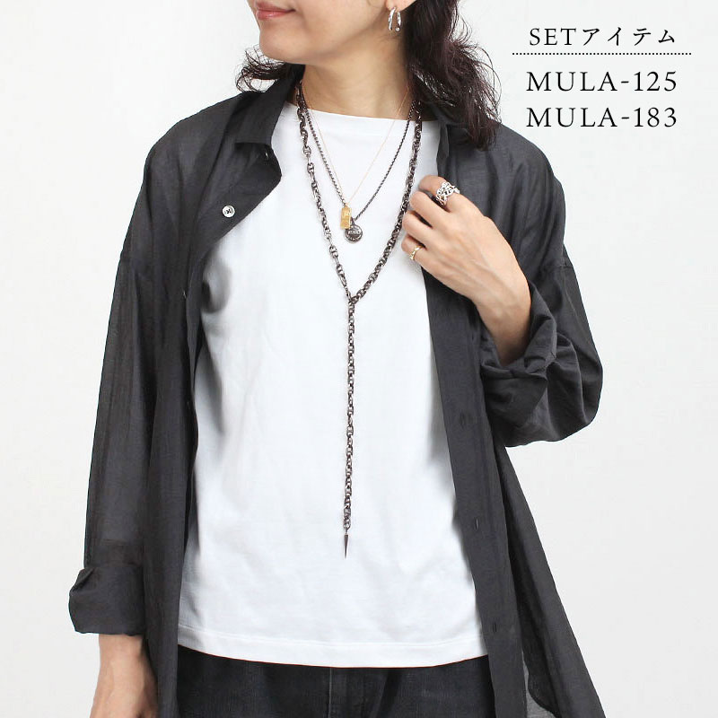 M.U.L. エムユーエル アクセサリー スクエアネックレス45cm MULA-150