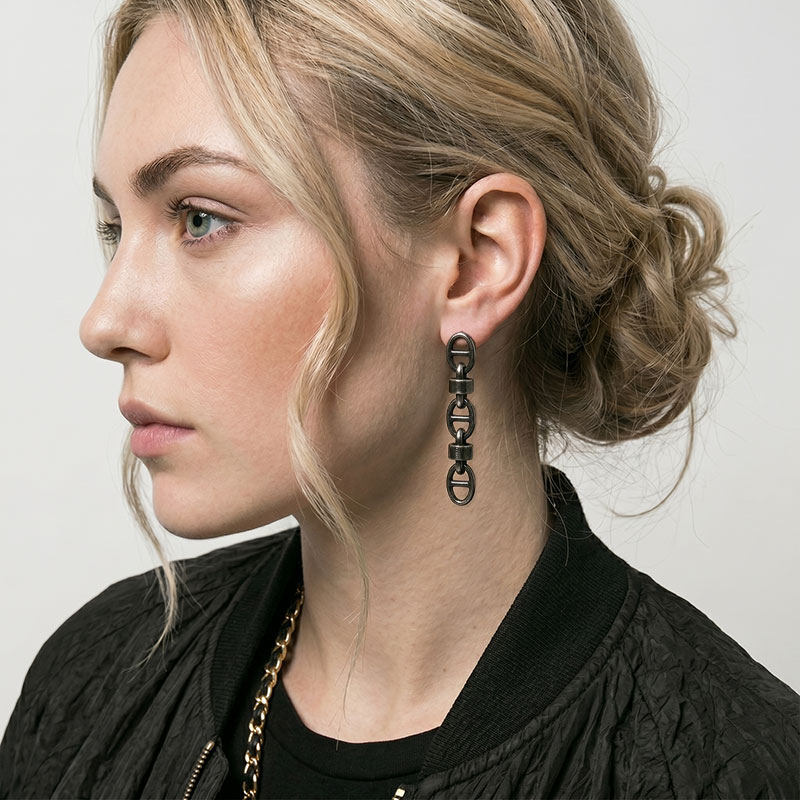 ピアス M.U.L. エムユーエル アクセサリー チェーンピアス MULA-203