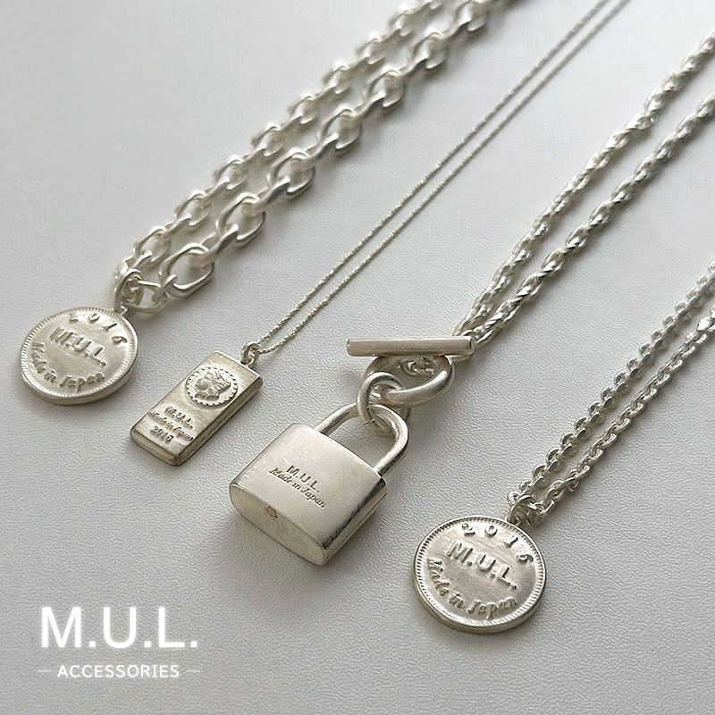 M.U.L. 南京錠マンテルブレスレット M.U.L. エムユーエル アクセサリー 南京錠マンテルネックレス 48cm MUL