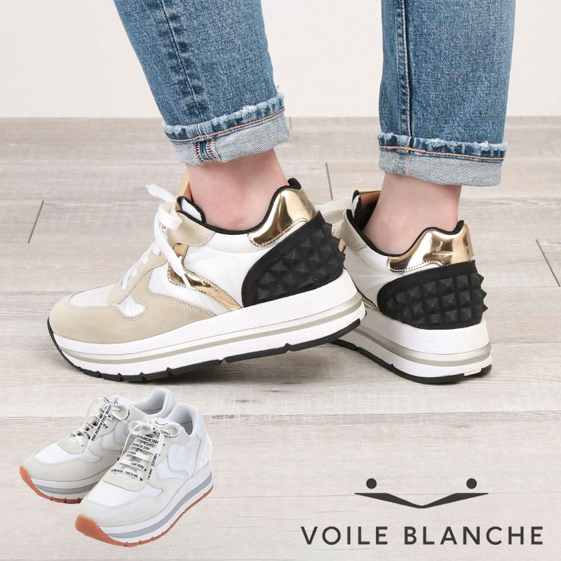VOILE BLANCHE マラン スニーカー シルバー 37 24cm VOILE BLANCHE ボイルブランシェ スニーカー レディース 厚底