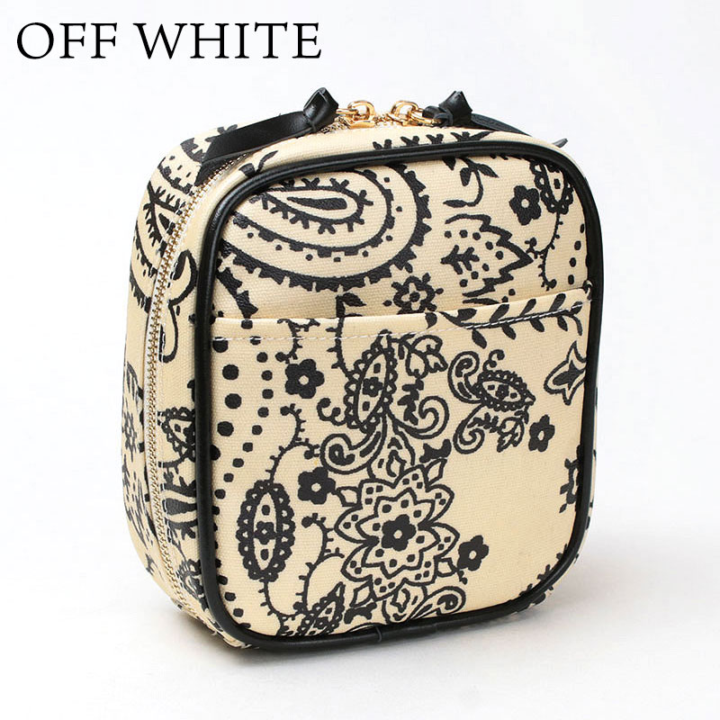 manipuri ラウンドポーチ オフホワイト