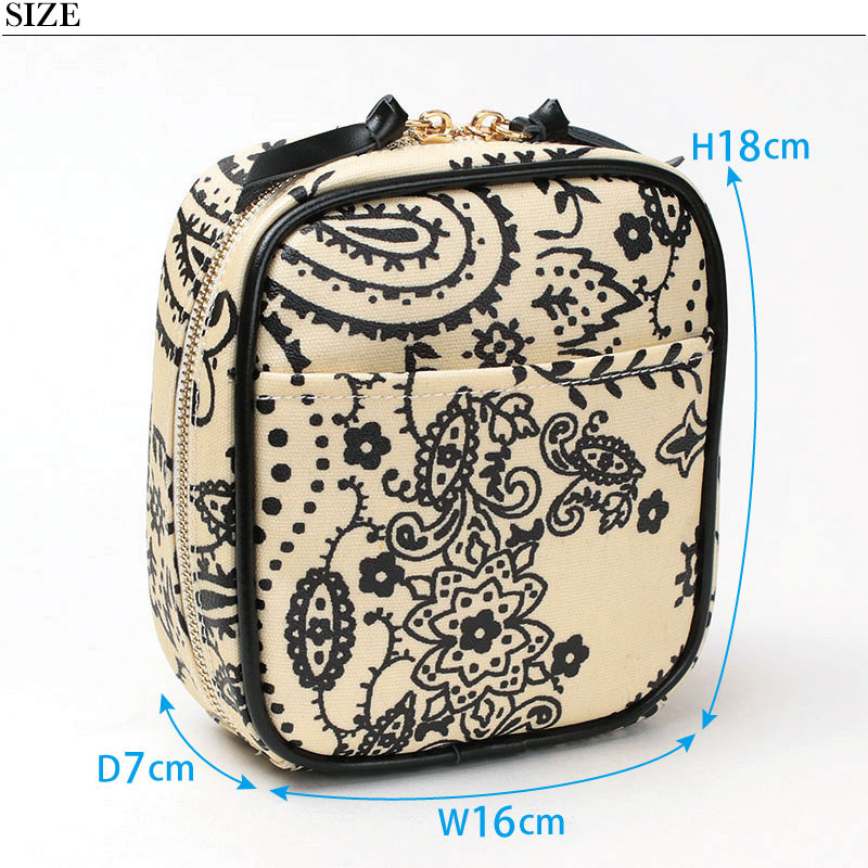 manipuri ラウンドポーチ サイズ図