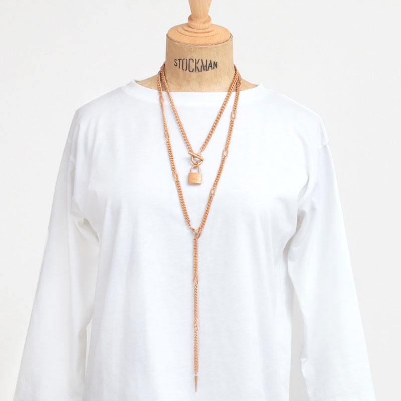 ネックレス M.U.L. エムユーエル Tチェーンラリエット MULA-107 新品