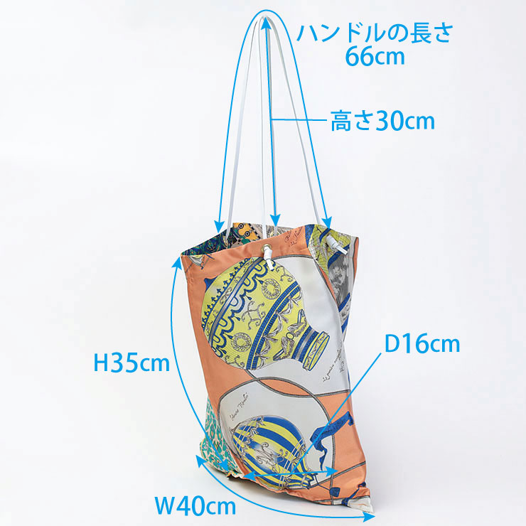 マニプリ manipuri バッグ スカーフ柄 プリントトート L ラージサイズ