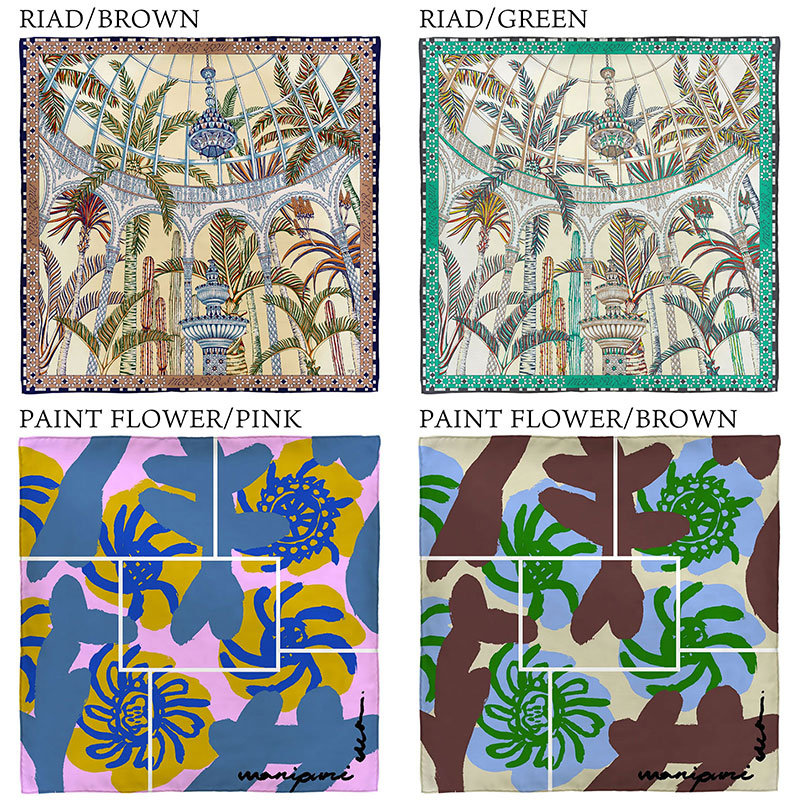 manipuri シルクスカーフ バリエーション