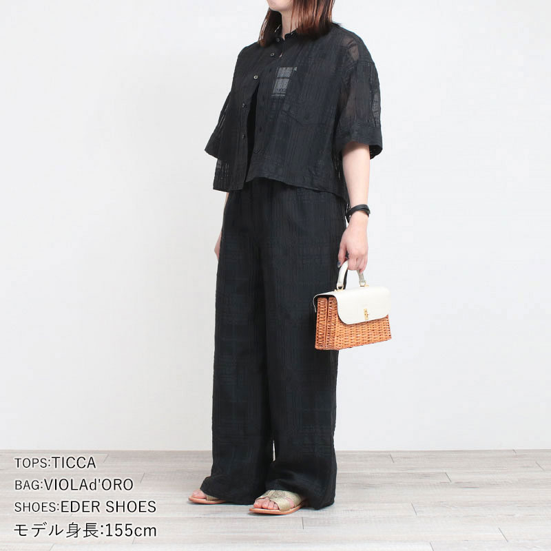 TICCA ティッカ レースチェックジャガードパンツ TBES-092 2025