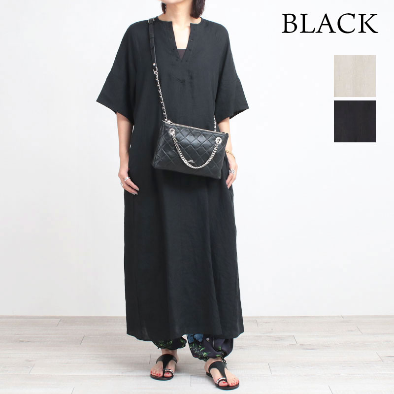 TICCA ティッカ somelos 別注 リネン シャツワンピース フリー TICCA（ティッカ）の「ティッカ TICCA / リネンシャツワンピ