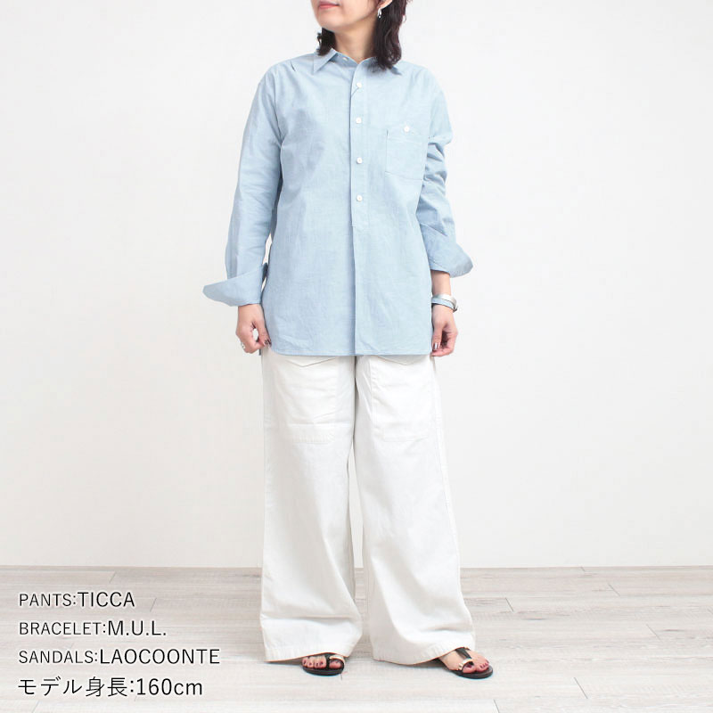 TICCA（ティッカ） シャツ レデイ―ス ニアデニムシャツ TBFS-021 日本