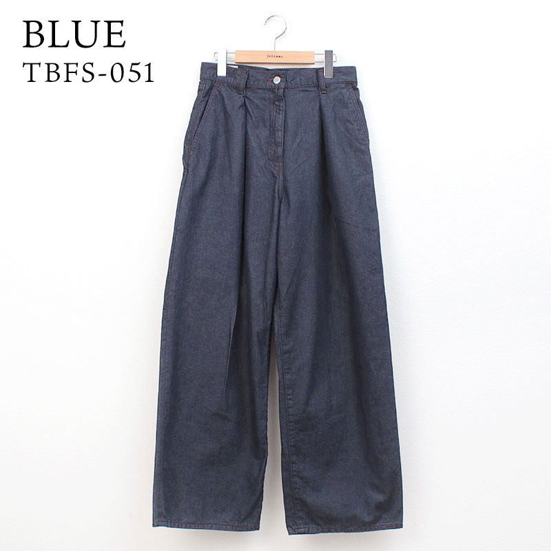 TICCA（ティッカ） デニム レディース ライトデニム タックワイド