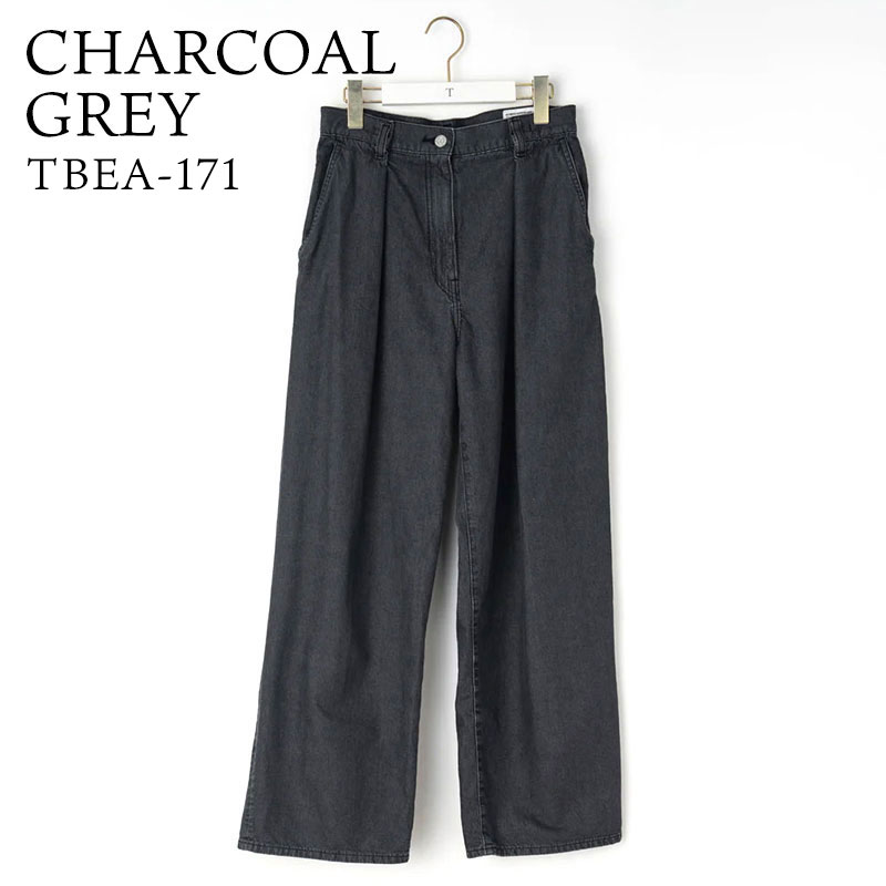 TICCA（ティッカ） デニム レディース ライトデニム タックワイド