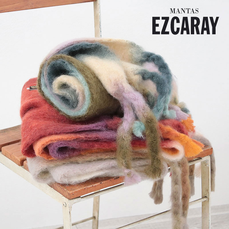 MANTAS EZCARAY モヘアマフラー TIE DYE マンタスエスカライ