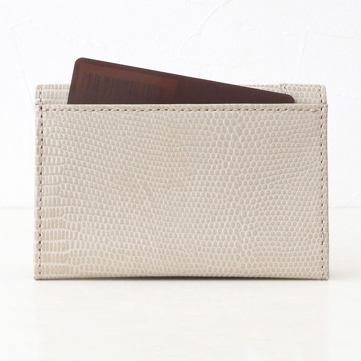toff&loadstone リザード型押し 名刺入れ メビウス 背面