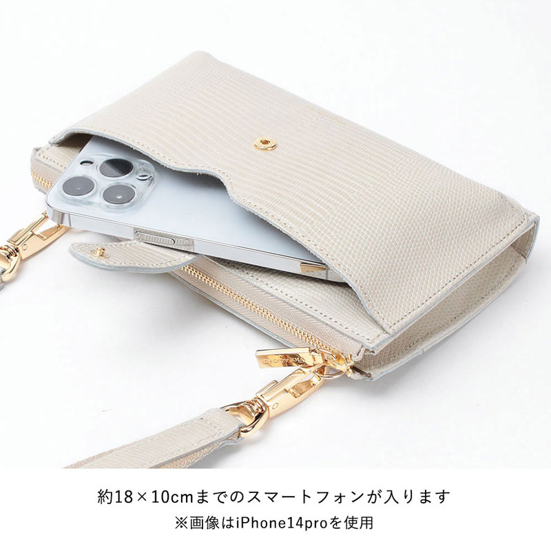 VIOLAd'ORO ヴィオラドーロ スマホポシェット 横型 ADRIA