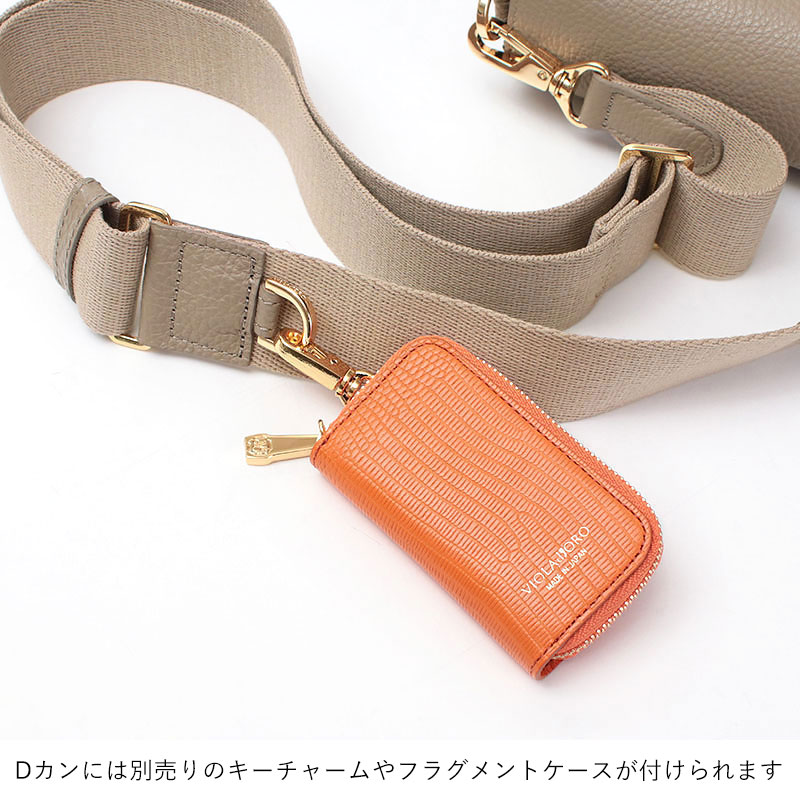 VIOLAd'ORO（ヴィオラドーロ） ショルダーバッグ レザーポシェット V