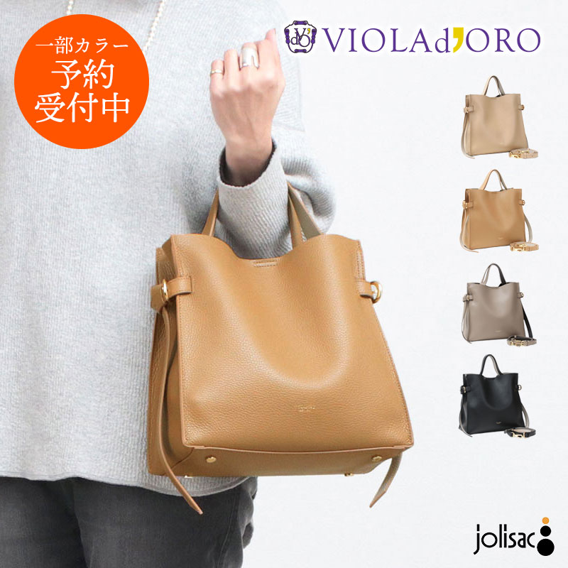 VIOLAd’ORO ヴィオラドーロ 2way ショルダーバッグ スウェード VIOLAd'ORO（ヴィオラドーロ） 10％OFFクーポン トートバッグ