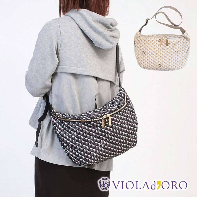 VIOLAd'ORO ヴィオラドーロ ショルダーバッグ ナイロンボディ VIOLAd'ORO ヴィオラドーロ ショルダーバッグ ナイロンボディ