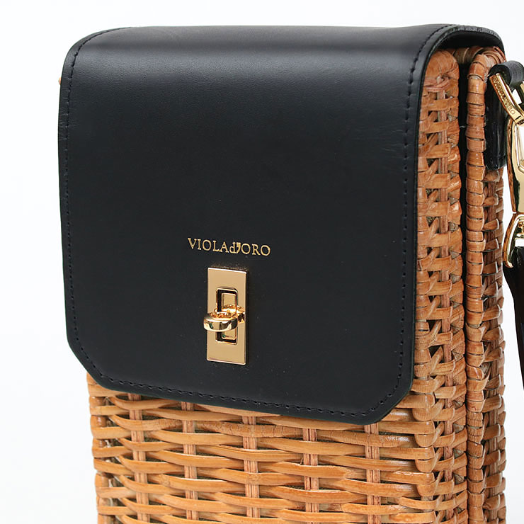 VIOLAd'ORO ヴィオラドーロ かごバッグ 2WAY ショルダー SANDRO
