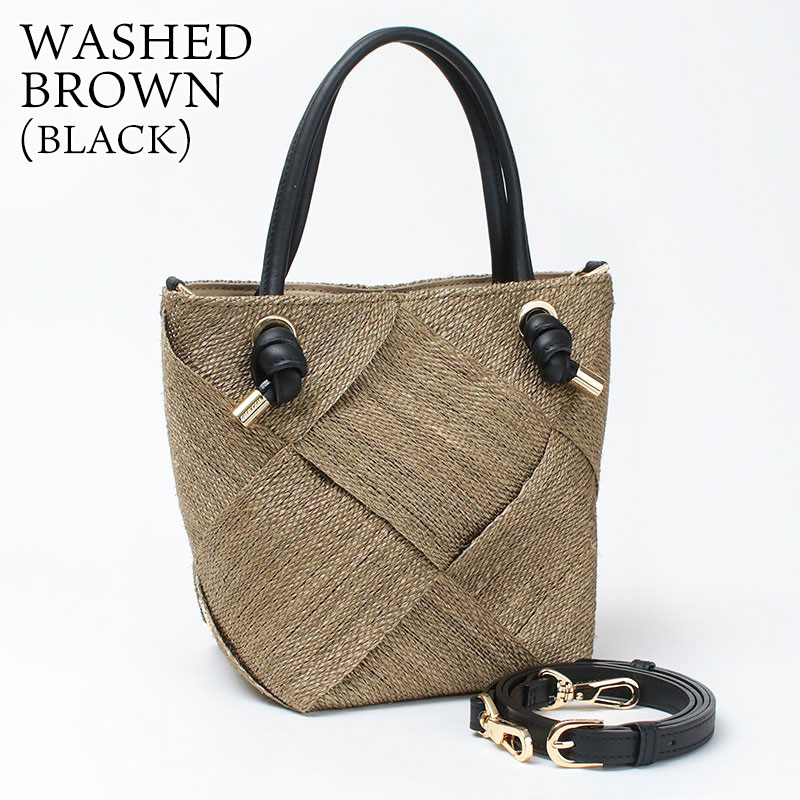 VIOLAd'ORO ヴィオラドーロ カゴバッグ アバカメッシュ 2WAY