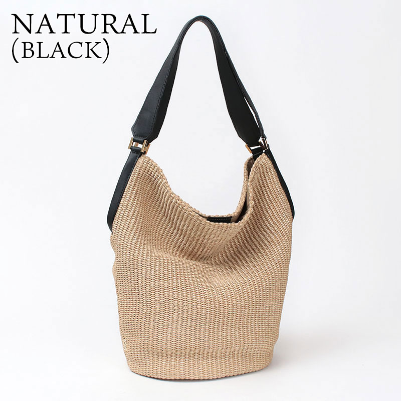 VIOLAd'ORO（ヴィオラドーロ） カゴバッグ ラフィアシート バケツ型