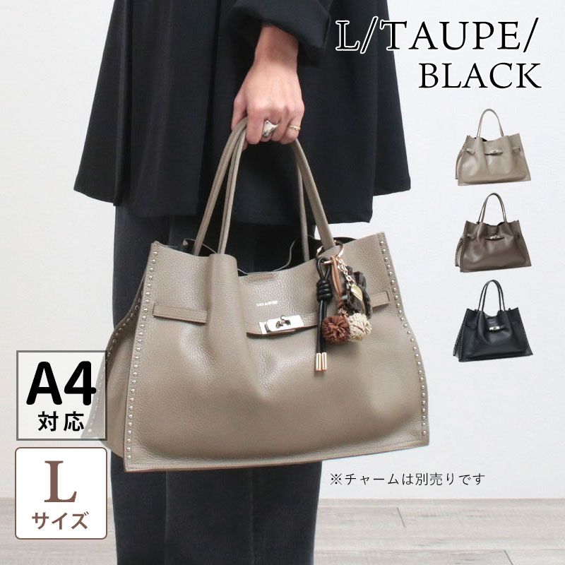 VIOLAd'ORO（ヴィオラドーロ） トートバッグ スタッズ付き MIRO STUDS