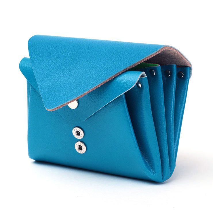 カーマイン♡財布(*^ω^*)美品 Carmine/カーマイン】One Wallet Neon Dot ワンウォレット ネオン