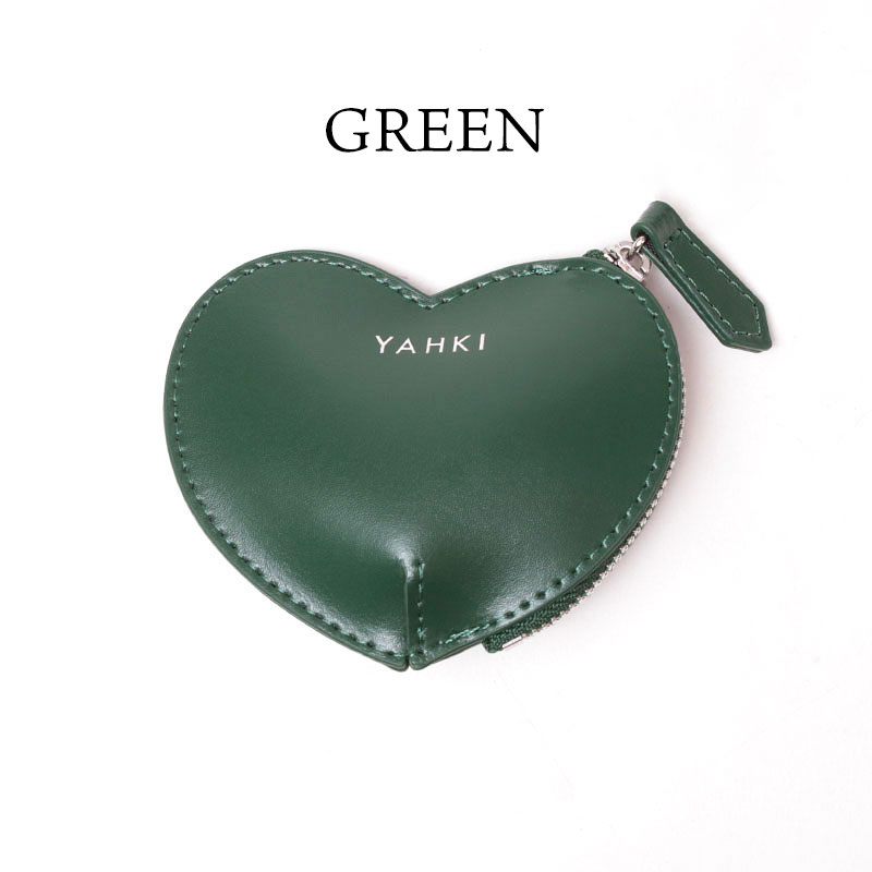YAHKI ヤーキ ハート ミニポーチ W FACEレザー YH-640 正規品