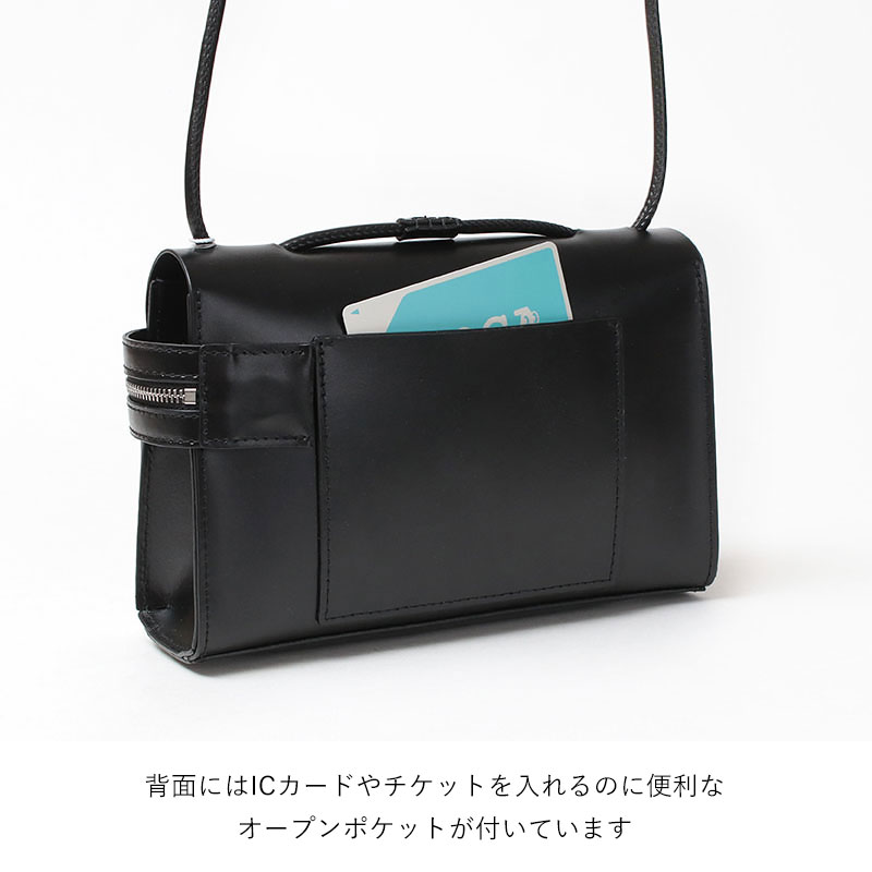 YAHKI 2WAY クロスボディ ワンハンドル トート バッグ ブラック 本革