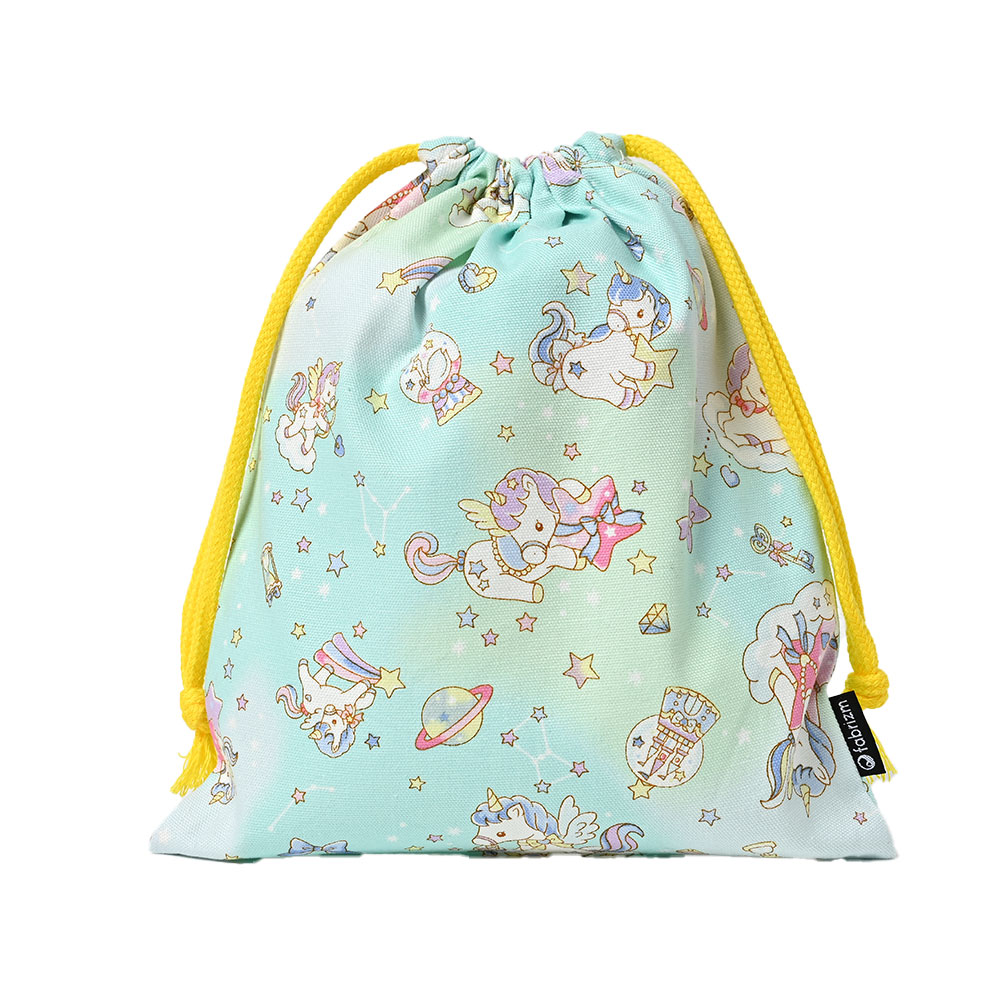 巾着袋 きんちゃく 小 Sサイズ 20×24cm 小学校 小学生 保育園 幼稚園 入園 入学 ユニコーン 日本製 fabrizm 給食袋 コップ入れ 男の子 女の子 キッズ 子供 爆買 |  | 03