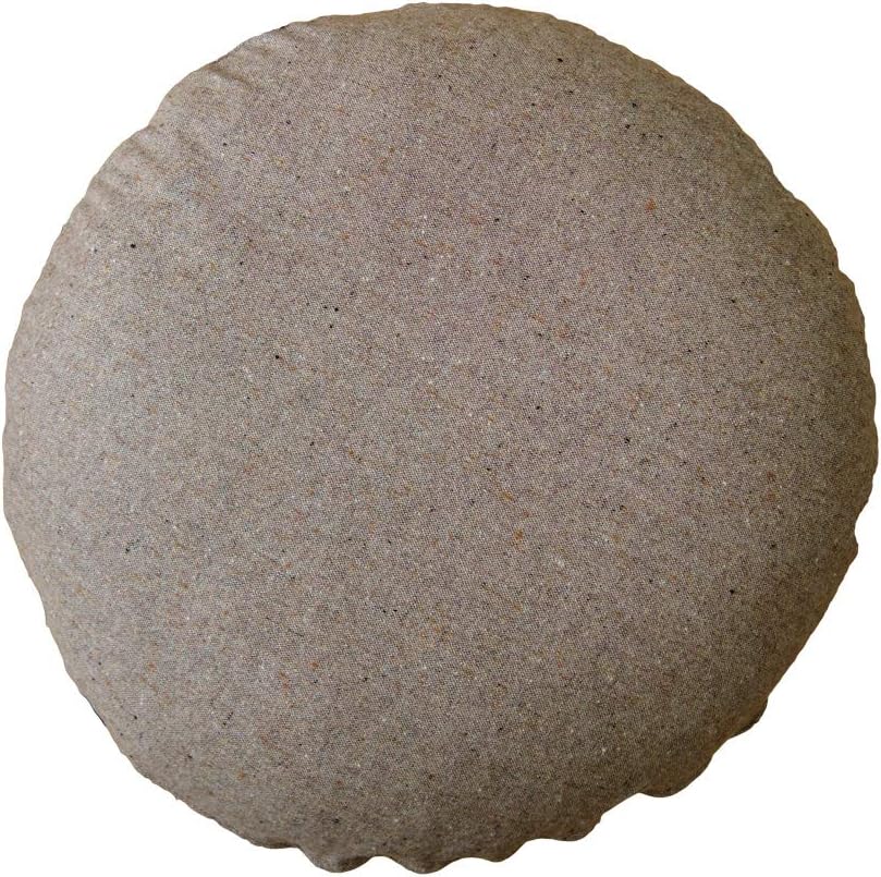 クッションカバー 丸型 50 無地 直径50cm用 座布団カバー ウールネップツイード受注生産 日本製 fabrizm 背当てカバー 円形 おしゃれ かわいい 爆買 | fabrizm | 03