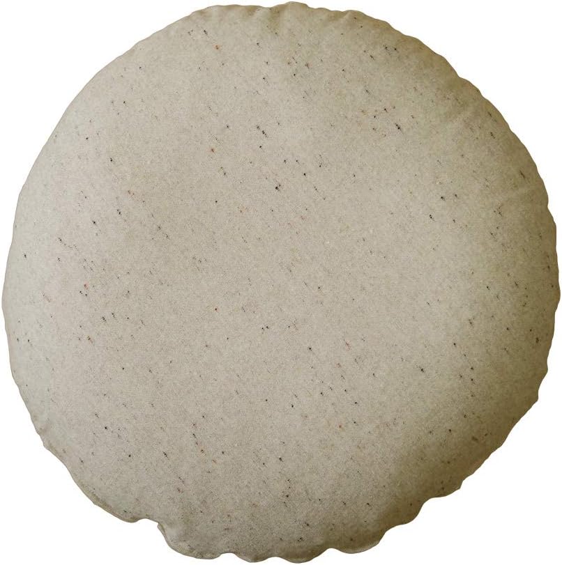 クッションカバー 丸型 50 無地 直径50cm用 座布団カバー ウールネップツイード受注生産 日本製 fabrizm 背当てカバー 円形 おしゃれ かわいい 爆買 | fabrizm | 01