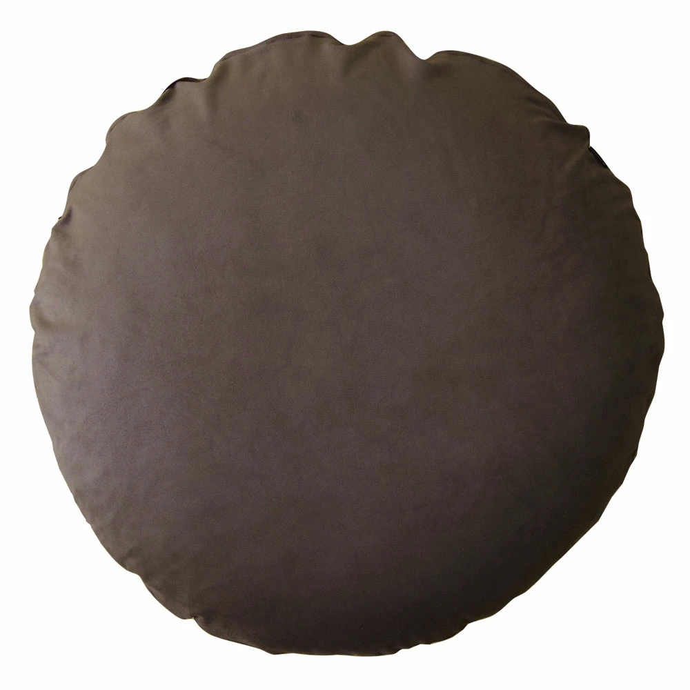 クッションカバー 中身付き 丸型 50 無地 直径50cm用 マイクロスエード ＆アップサイクルフェザーヌードクッション 受注生産 日本製 fabrizm 座布団 爆買 | fabrizm | 05