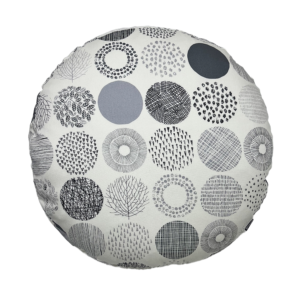 クッションカバー 丸型 50 無地 直径50cm用 座布団 モーリー 5色展開 日本製 fabrizm 円形 おしゃれ 爆買 | fabrizm | 01