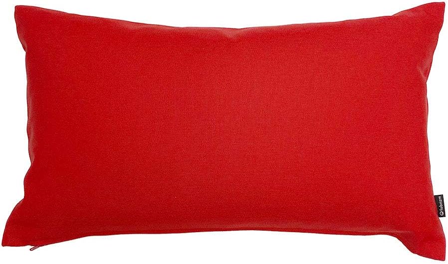 クッションカバー 中身付き 長方形L 55×35 無地 肉厚生地 オックス＆アップサイクルフェザーヌードクッション 17色展開 日本製 fabrizm 背当てカバー 枕カバー | fabrizm | 12