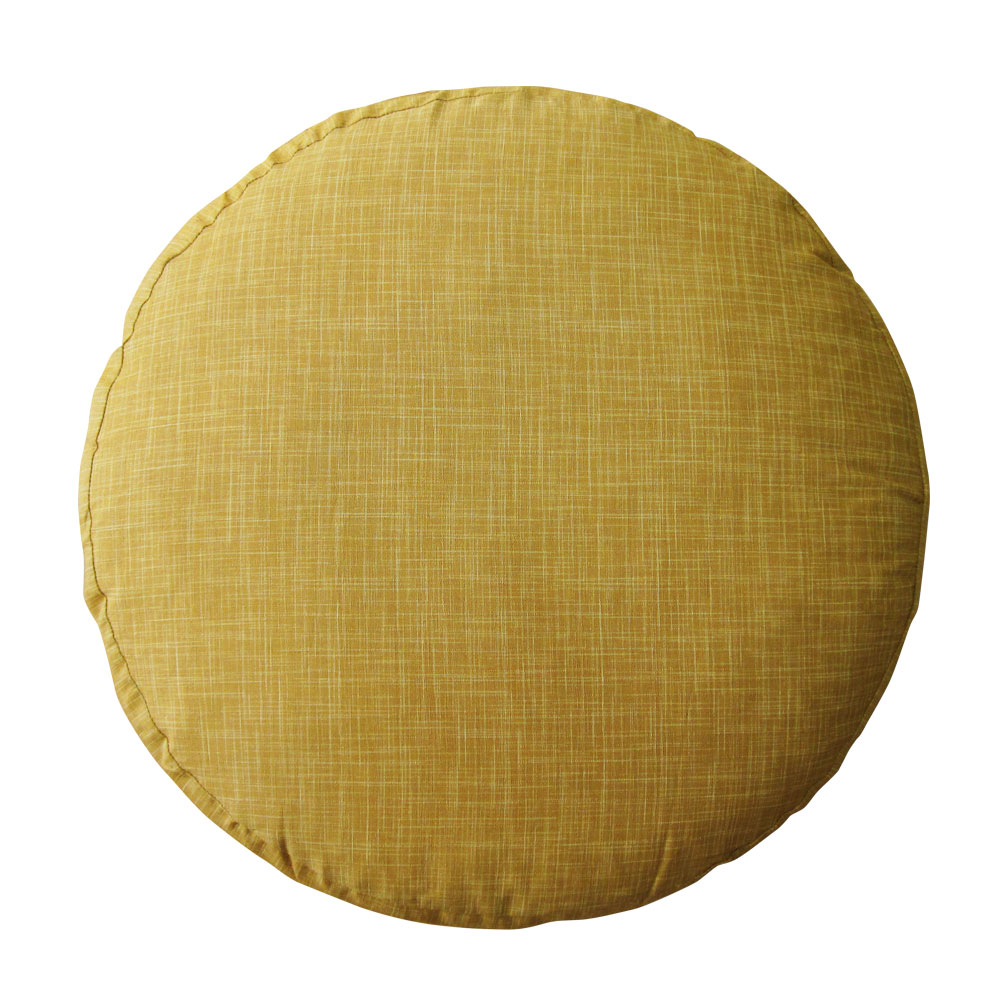 クッションカバー 丸型 50 無地 直径50cm用 座布団カバー むら糸 5色展開 受注生産 日本製 fabrizm 背当てカバー 円形 おしゃれ かわいい 爆買 | fabrizm | 03