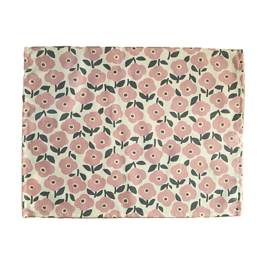 ランチョンマット おしゃれ 北欧 布 42×32cm フラワー 日本製 fabrizm ティーマット 子供用 吸水 かわいい 車 爆買 | fabrizm | 03