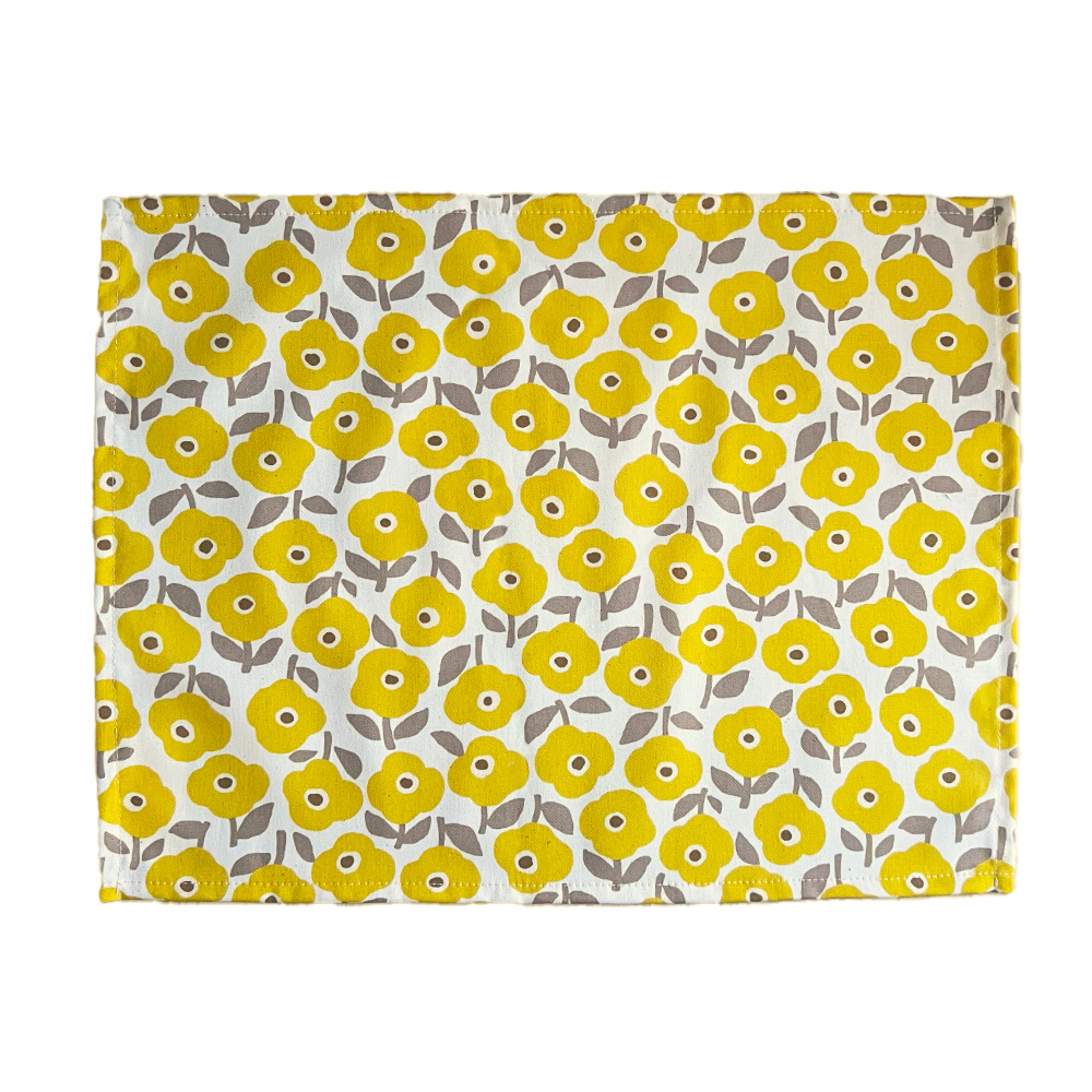 ランチョンマット おしゃれ 北欧 布 42×32cm フラワー 日本製 fabrizm ティーマット 子供用 吸水 かわいい 車 爆買 | fabrizm | 04