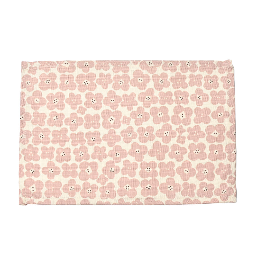 ランチョンマット 子供 小学校 おしゃれ 北欧 布 キッズランチョンマット 30×20cm フラワー 日本製 fabrizm 幼稚園 保育園 ティーマット 吸水 爆買 | fabrizm | 01