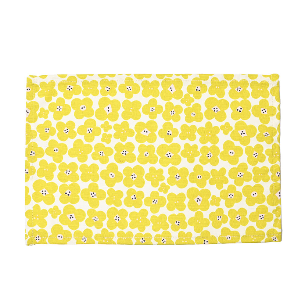 ランチョンマット 子供 小学校 おしゃれ 北欧 布 キッズランチョンマット 30×20cm フラワー 日本製 fabrizm 幼稚園 保育園 ティーマット 吸水 爆買 | fabrizm | 02