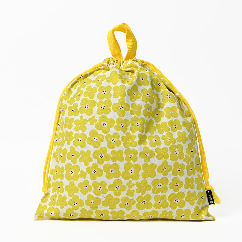 巾着袋 きんちゃく 大 Mサイズ 30×34 小学校 小学生 保育園 幼稚園 入園 入学 フラワー 日本製 fabrizm 手さげかばん 体操着入れ 男の子 女の子 キッズ 爆買 |  | 02