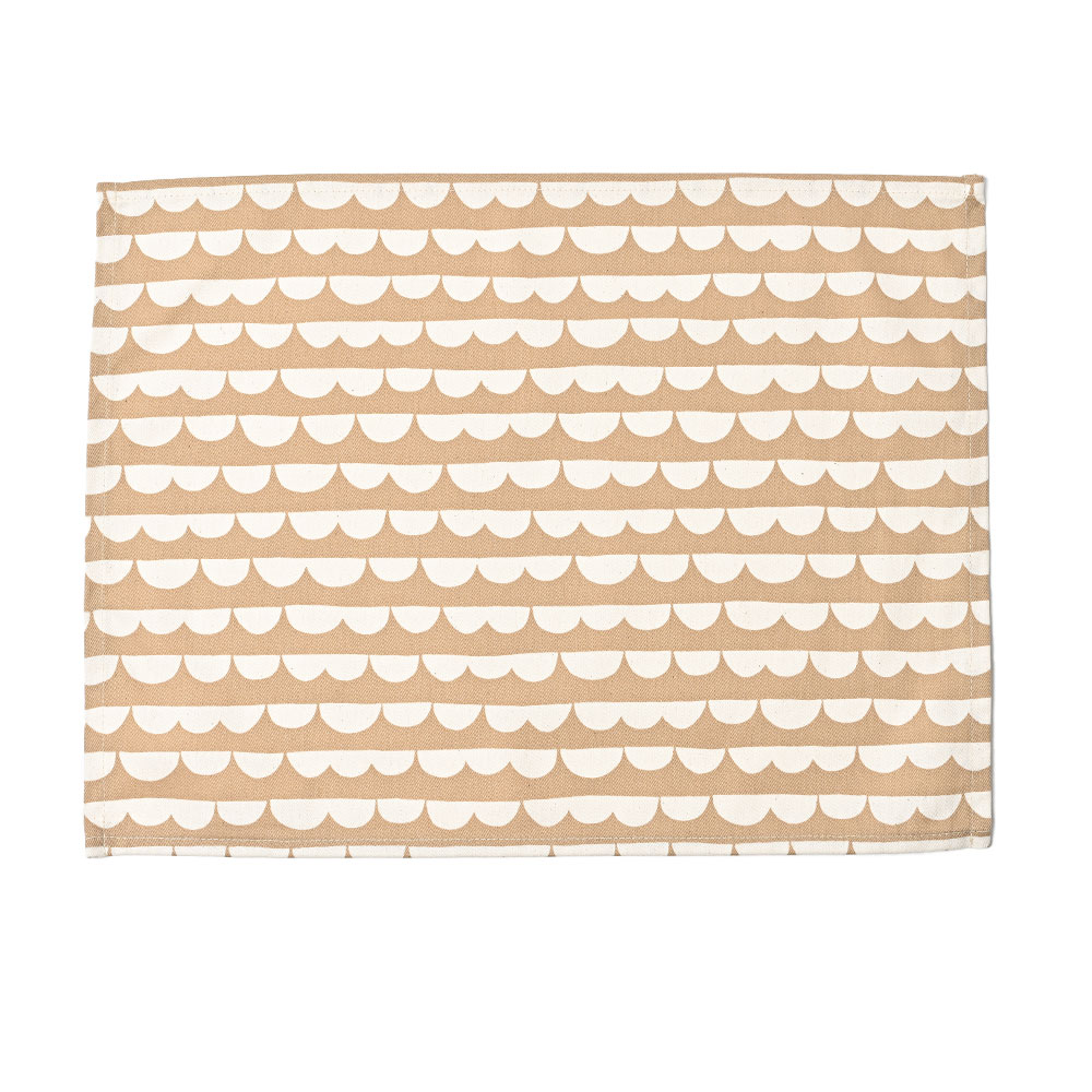 ランチョンマット おしゃれ 北欧 布 42×32cm スカラップ 日本製 fabrizm ティーマット 子供用 吸水 かわいい 車 爆買 | fabrizm | 02