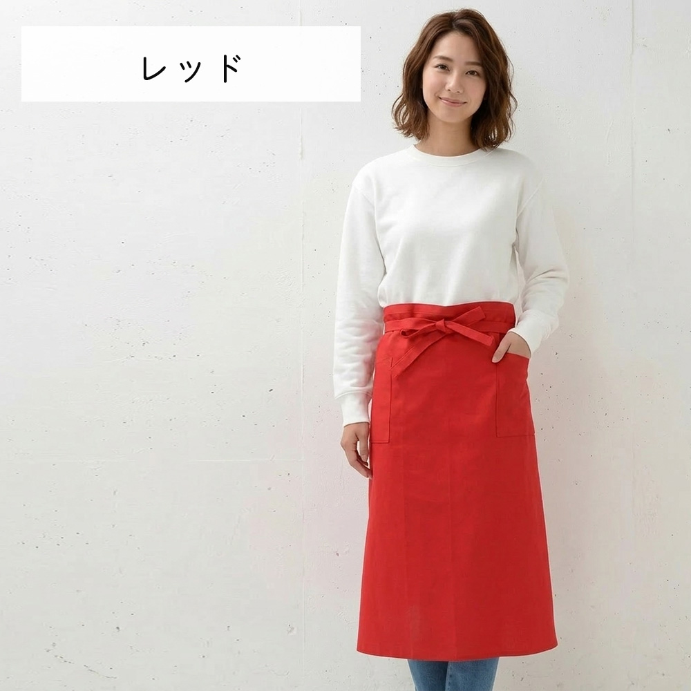 エプロン おしゃれ 業務用 無地 ギャルソンエプロン T/Cツイル 日本製 fabrizm 父の日 母の日 前掛け サロン ソムリエエプロン カフェ 男性用 メンズ | fabrizm | 02