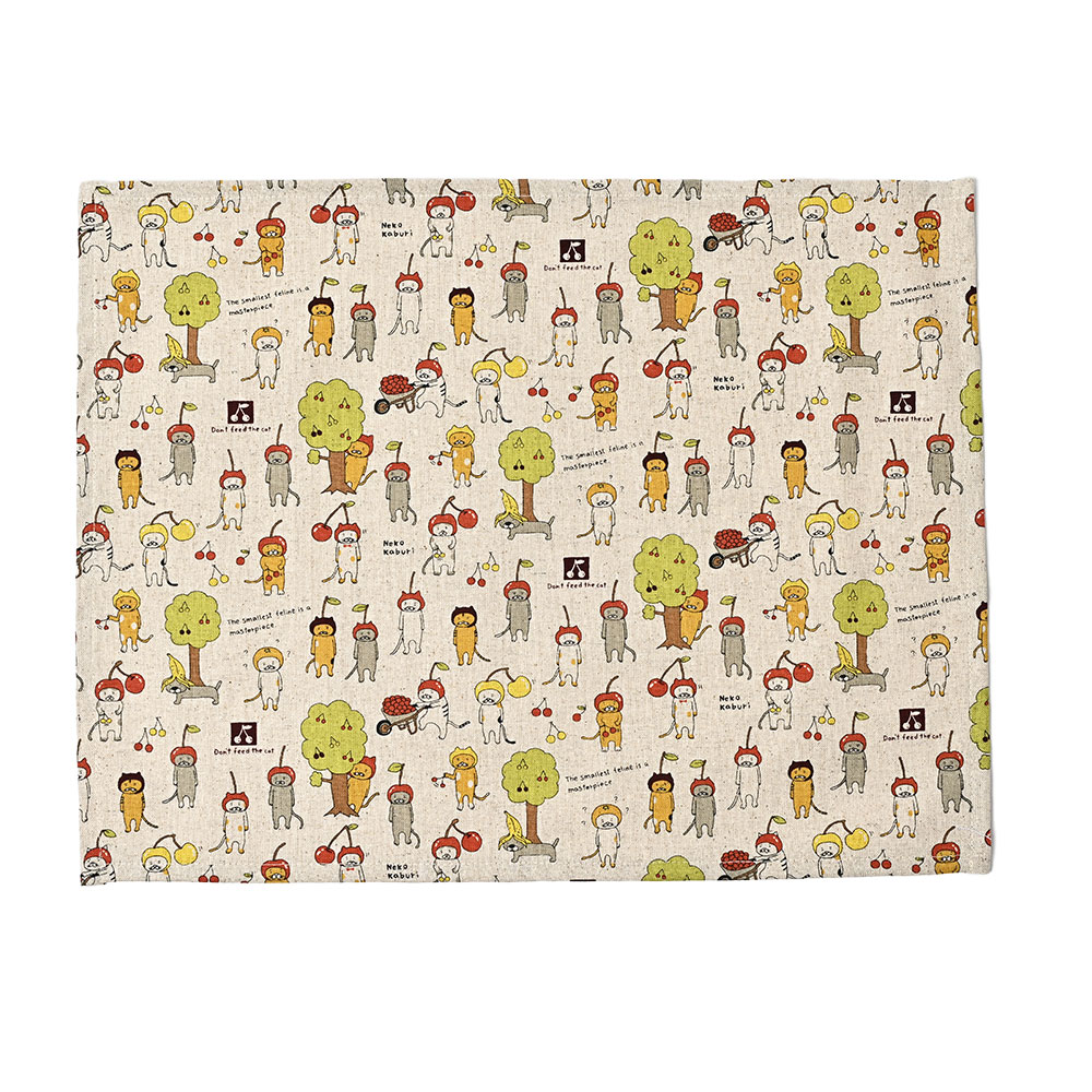 ランチョンマット おしゃれ 北欧 布 42×32cm ねこシリーズ 日本製 fabrizm ティーマット 子供用 吸水 かわいい 車 爆買 | fabrizm | 03