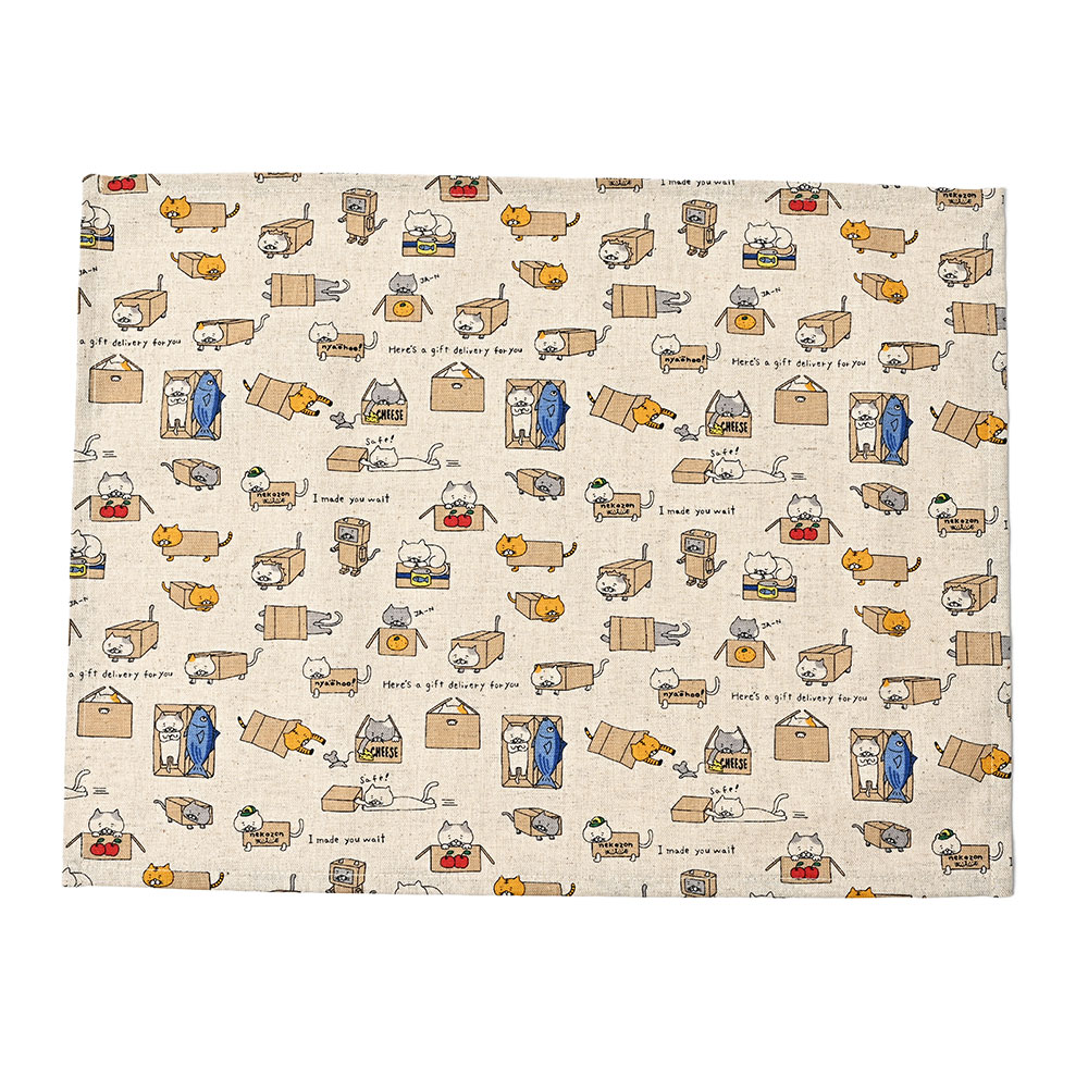 ランチョンマット おしゃれ 北欧 布 42×32cm ねこシリーズ 日本製 fabrizm ティーマット 子供用 吸水 かわいい 車 爆買 | fabrizm | 01