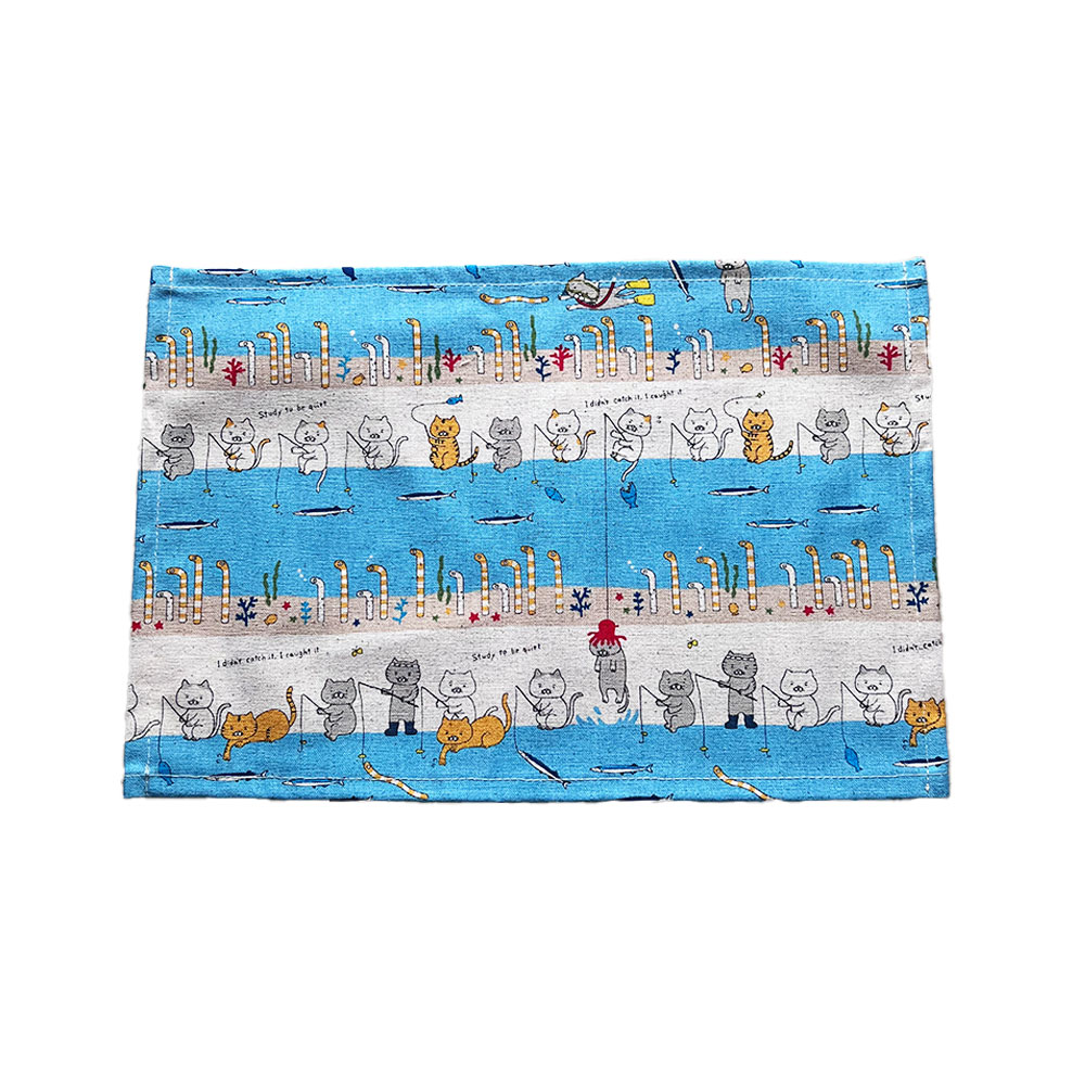 ランチョンマット 子供 小学校 おしゃれ 北欧 布 キッズランチョンマット 30×20cm ねこシリーズ 日本製 fabrizm 幼稚園 保育園 ティーマット 吸水 爆買 | fabrizm | 04